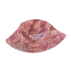Psycho Tuna Bucket Hat Stingray Maroon Red Casual Cotton One Size NWT